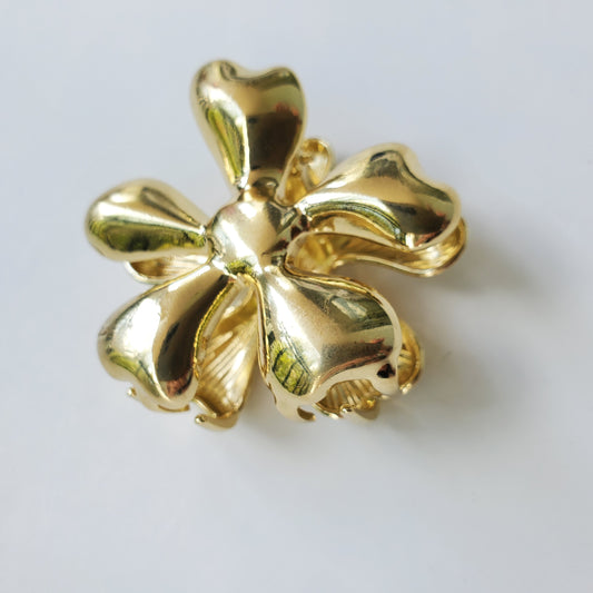 Golden Flower Claw clip