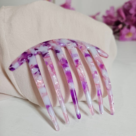 Hair comb*Curved French comb*large hair fork *side hair comb*French twist clip*pink hair comb*gift for girls